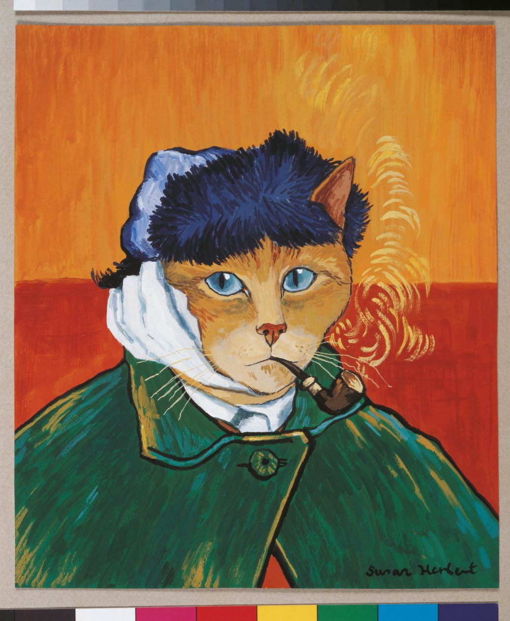 Illustration from Cats Galore! A Compendium of Cultured Cats by Susan Herbert