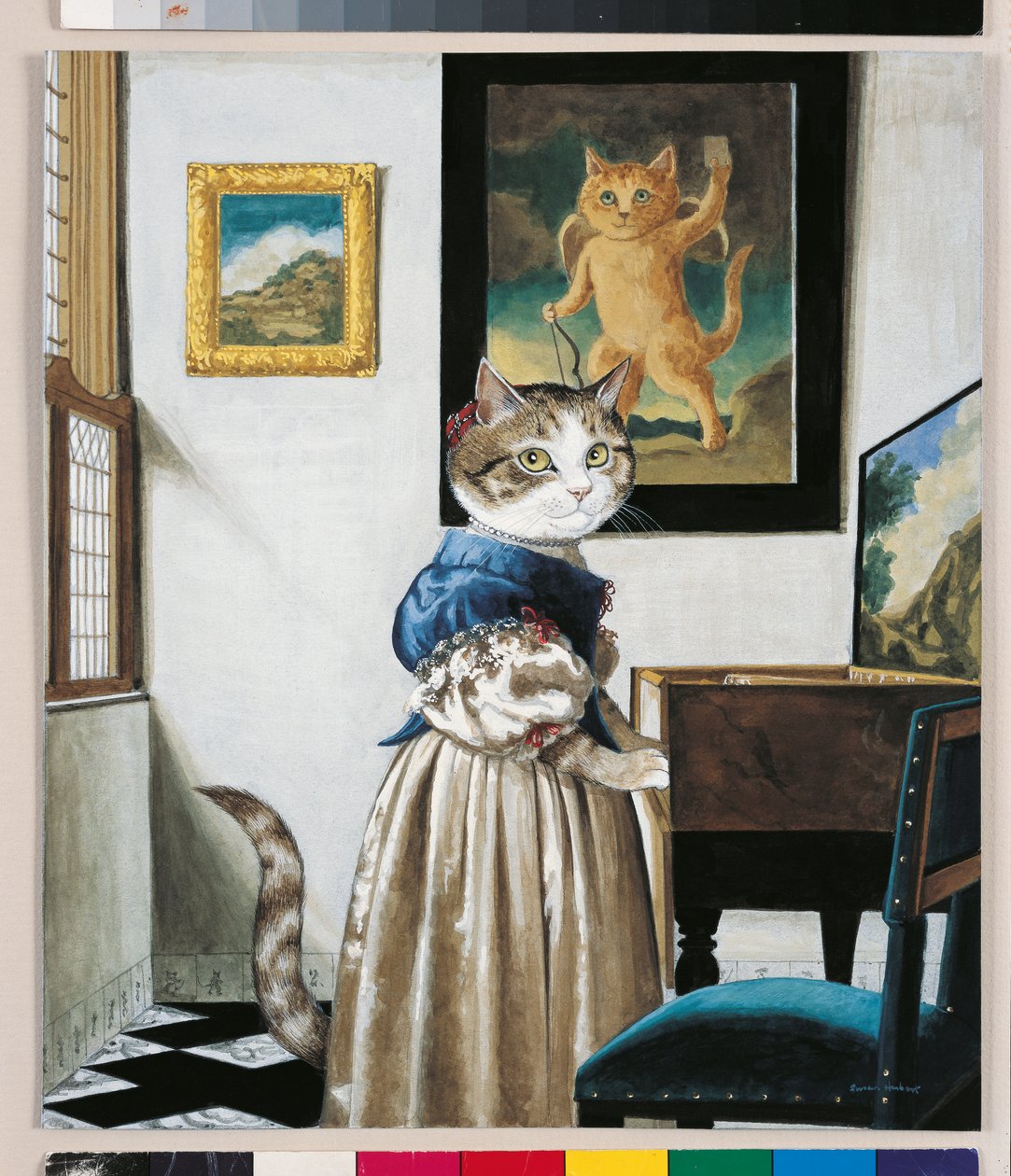 Illustration from Cats Galore! A Compendium of Cultured Cats by Susan Herbert