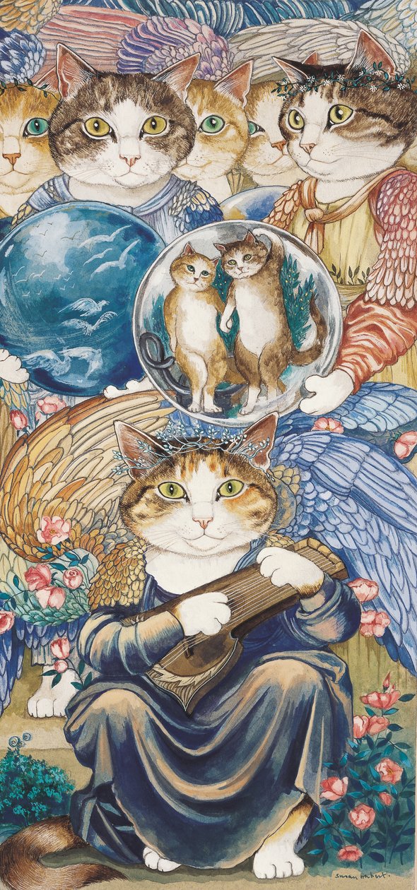 Illustration from Cats Galore! A Compendium of Cultured Cats by Susan Herbert