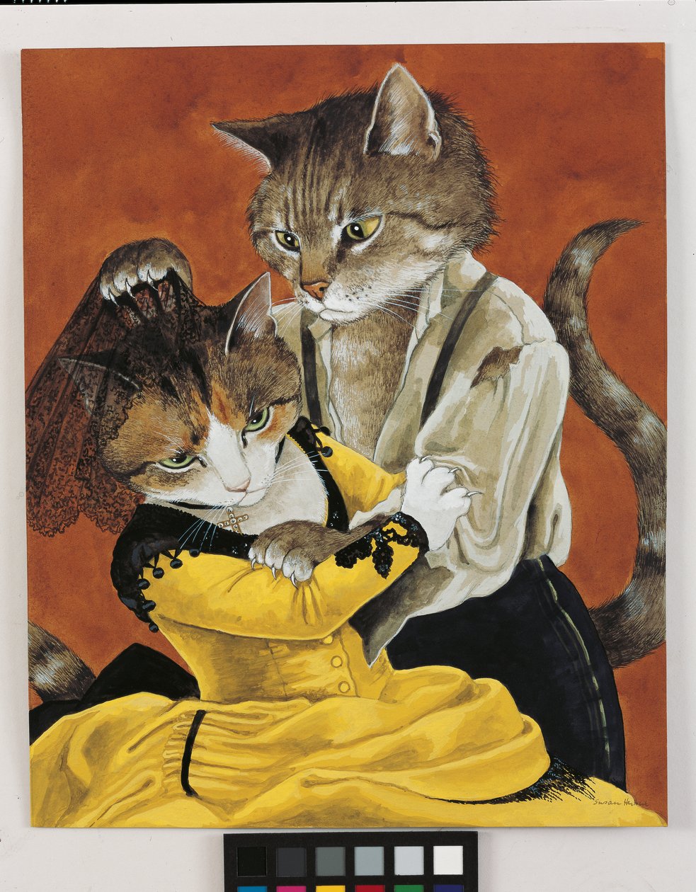 Illustration from Cats Galore! A Compendium of Cultured Cats by Susan Herbert