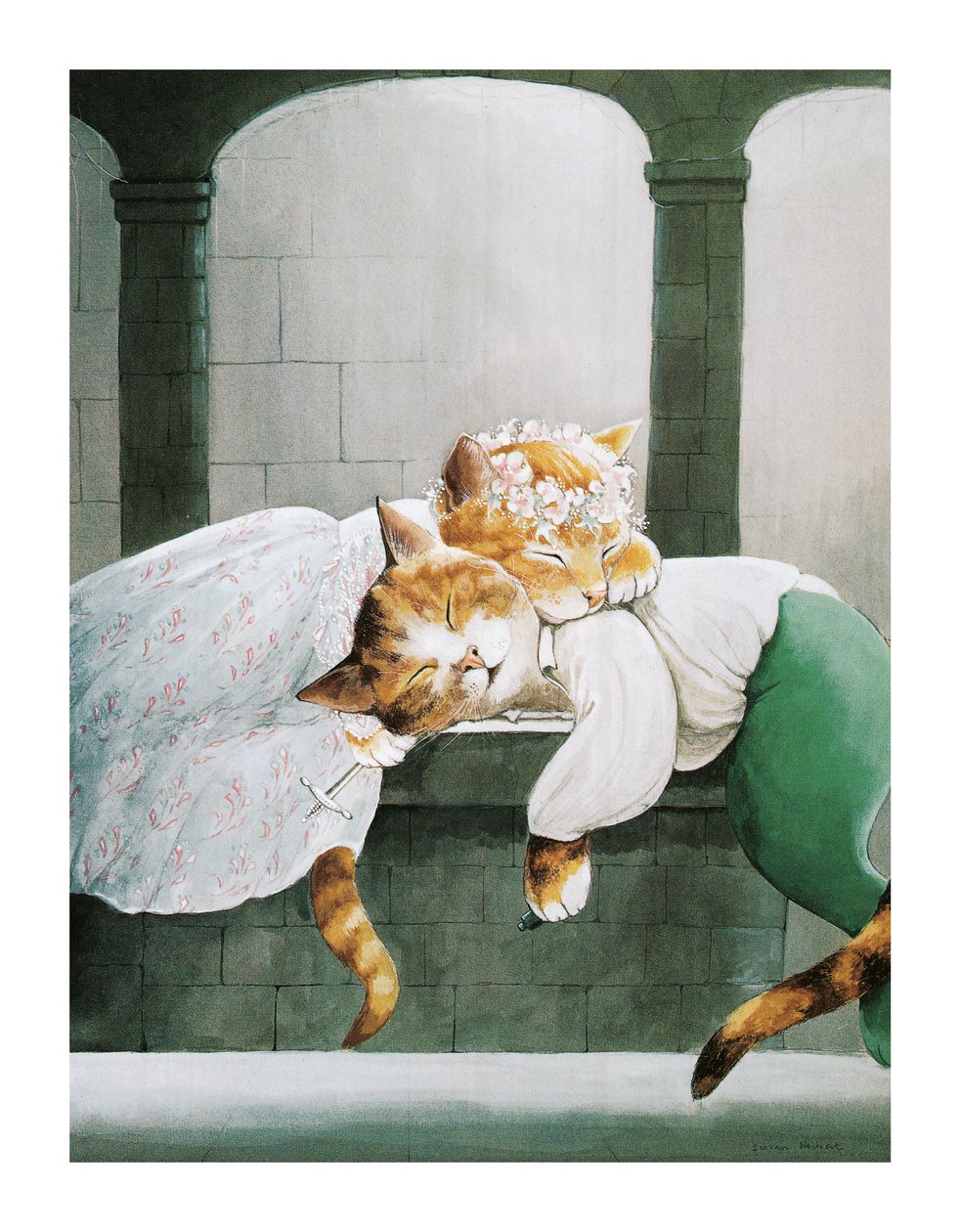 Illustration from Shakespeare Cats: Poster Book by Susan Herbert