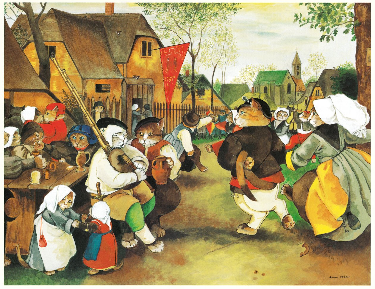 Illustration from The Cats
