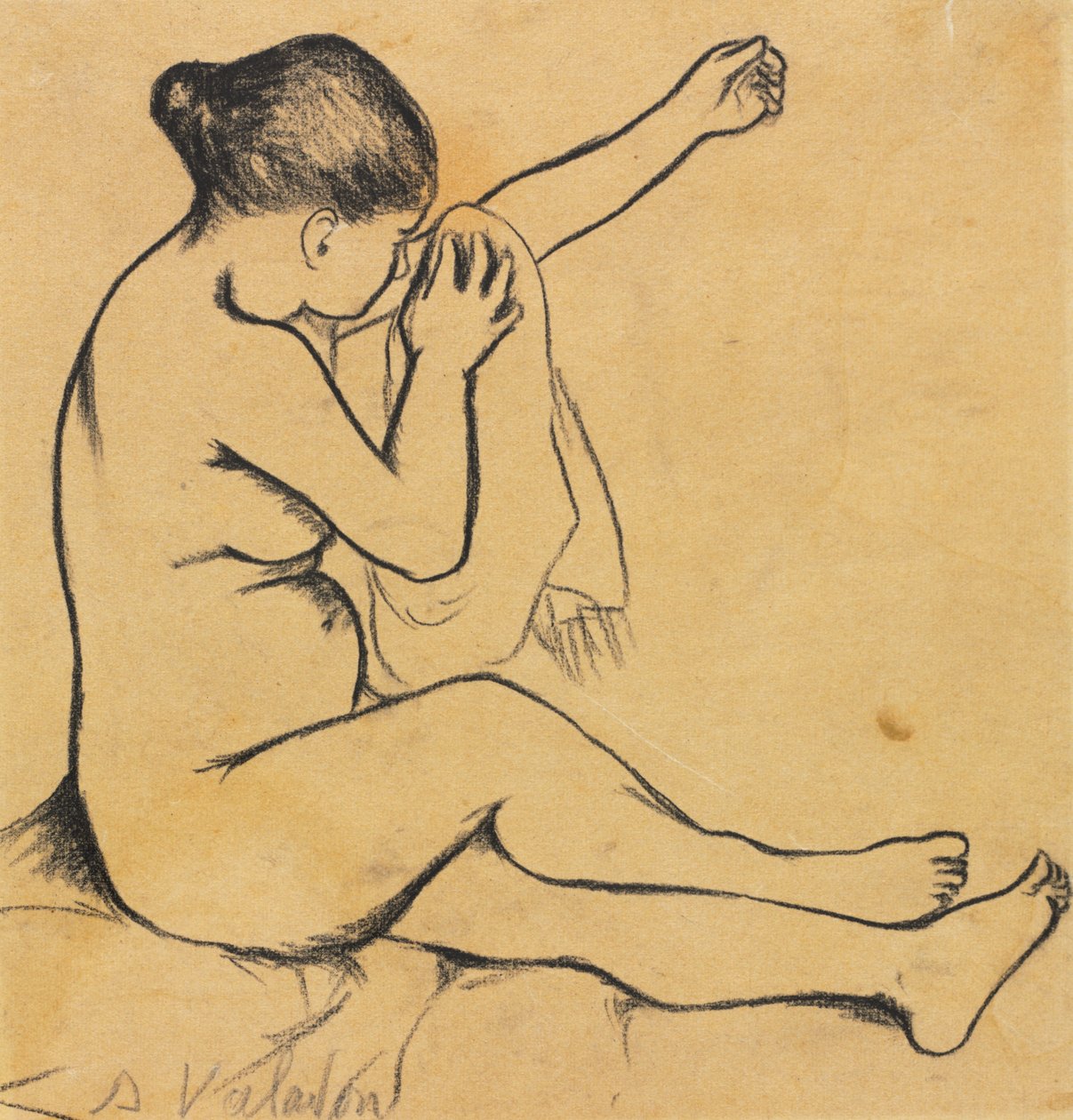 Seated Female Nude by Suzanne Valadon