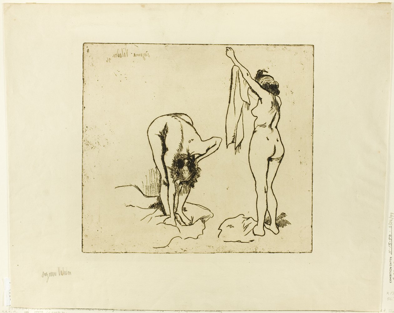 Two Women Drying Themselves by Suzanne Valadon