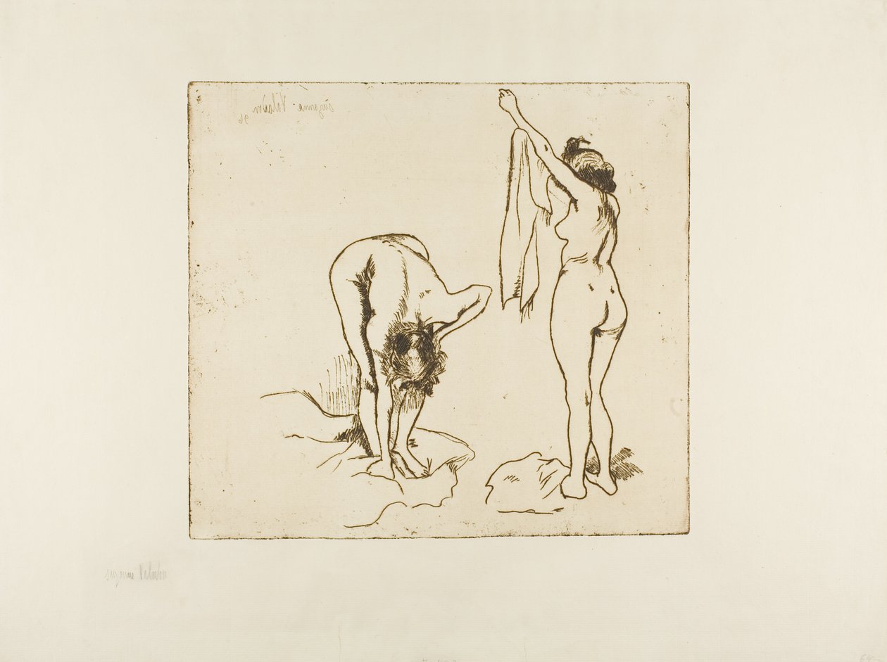 Two Women Drying Themselves by Suzanne Valadon