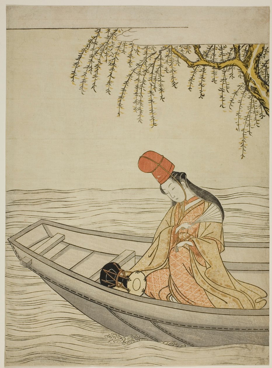 Shirabyoshi Dancer in Asazuma Boat by Suzuki Harunobu
