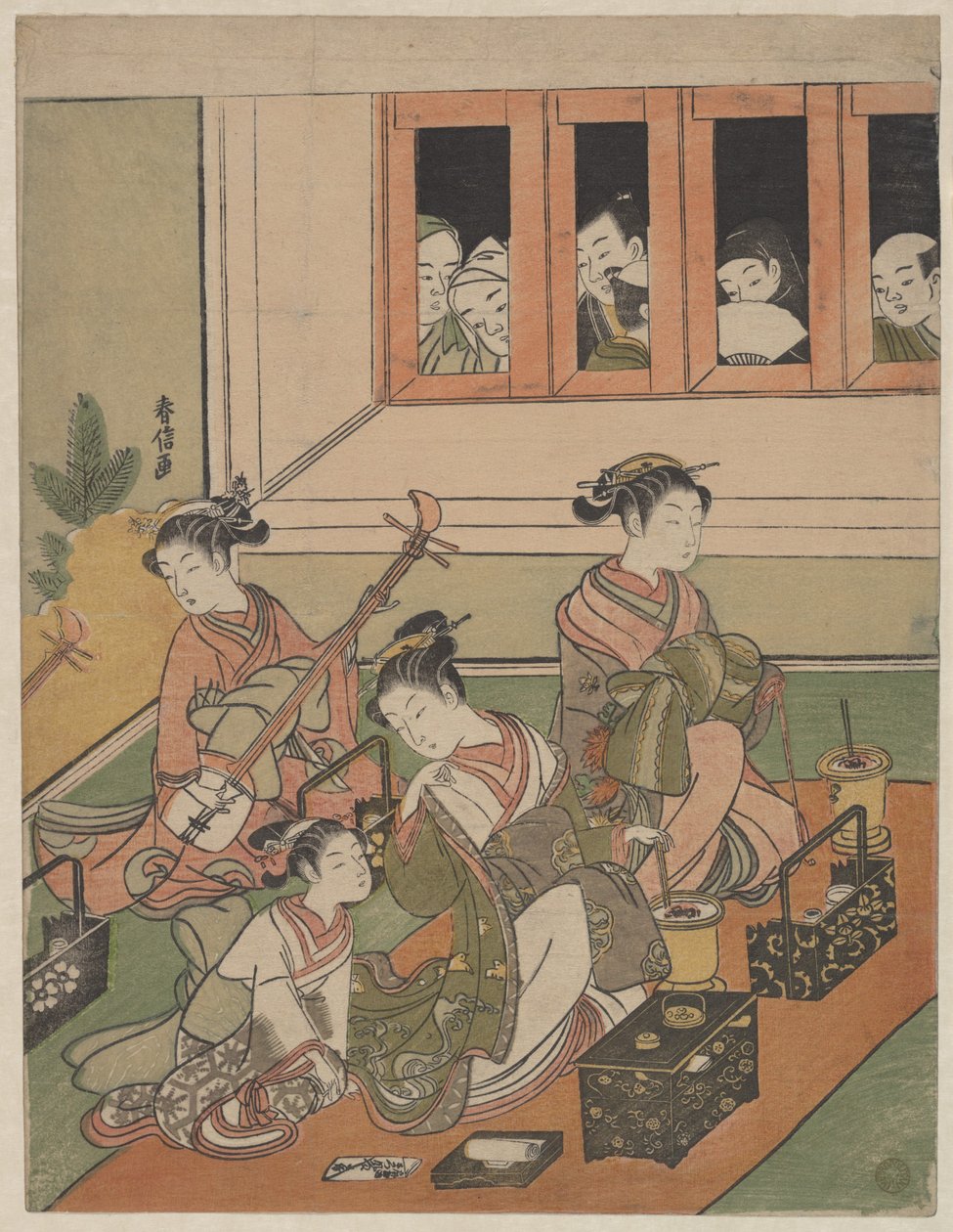 The Watchers and the Watched by Suzuki Harunobu