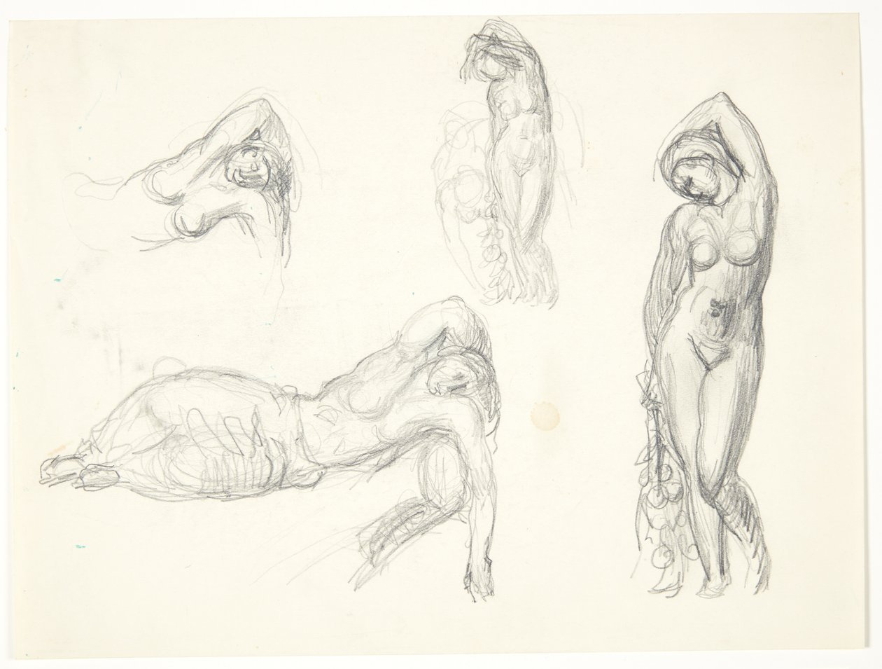 Study Sheet with Four Sketches for 