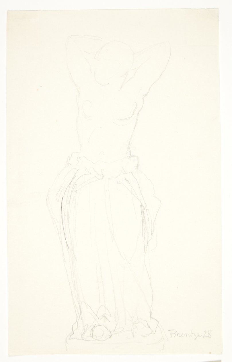 Study Drawing for the Statuette 