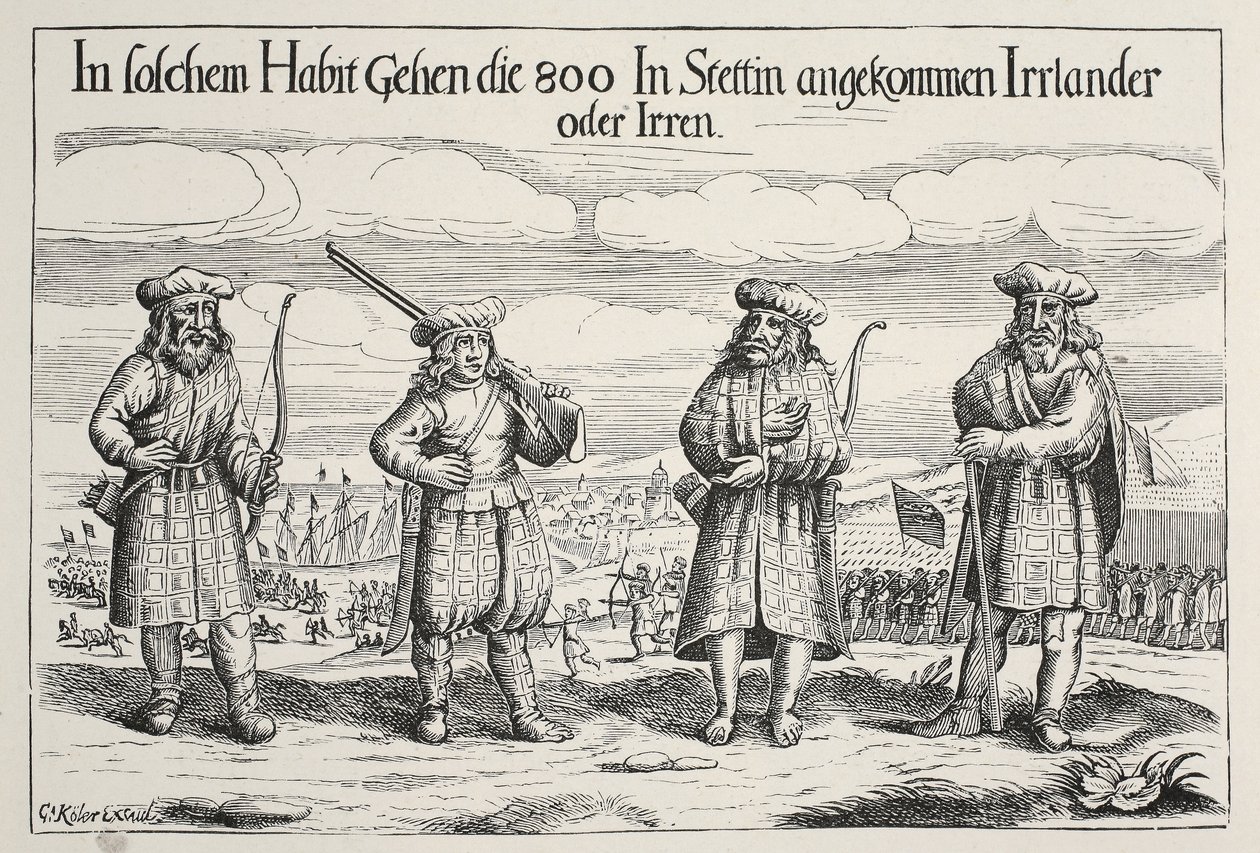 Irish Soldiers in Service of Gustavus Adolphus, 1631 by Swedish School