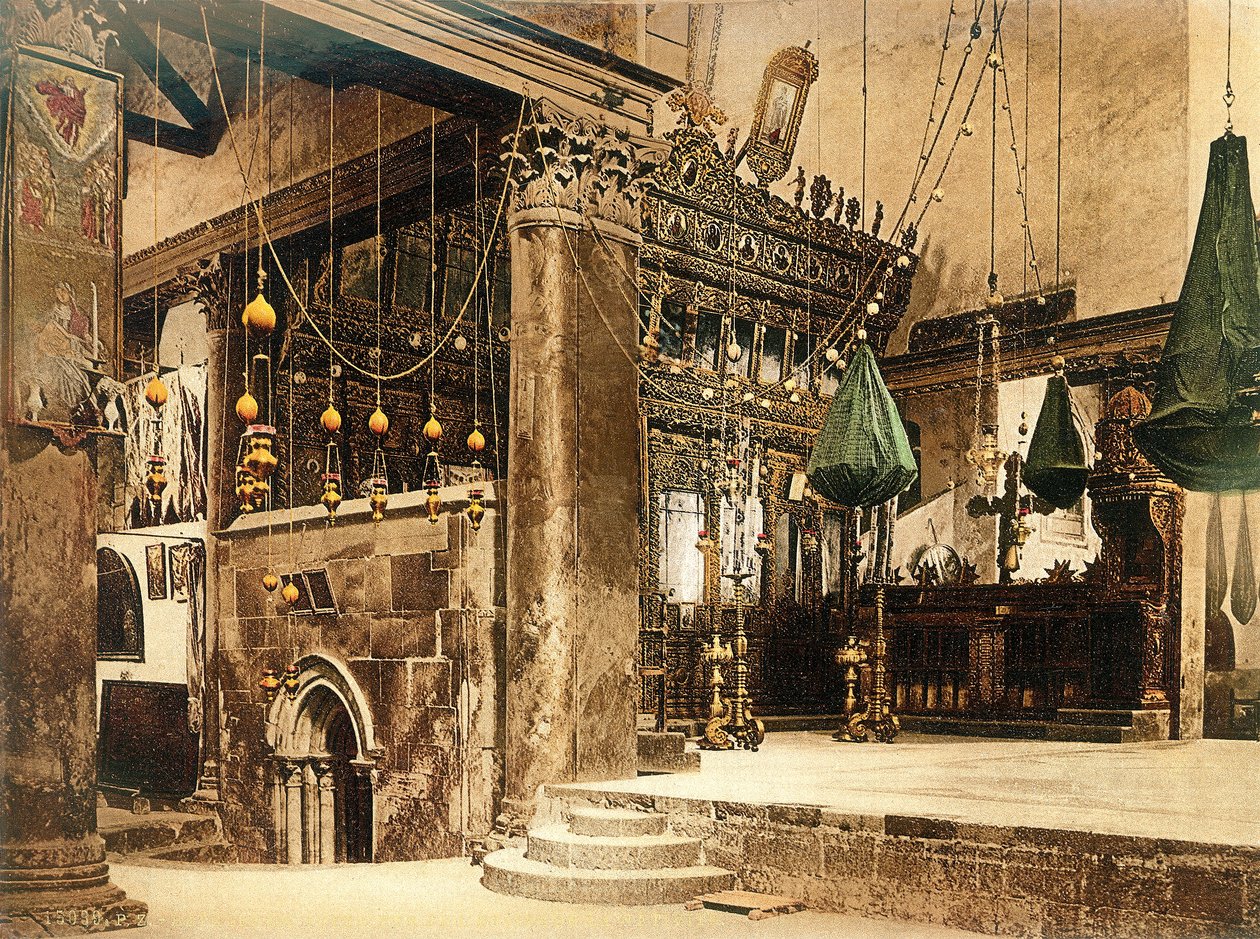 Interior of the Church of the Nativity, Bethlehem by Swiss Photographer