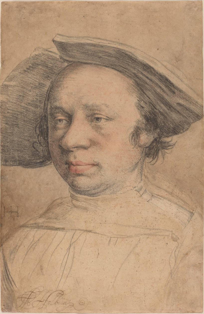 Portrait of a Man in a Broad-Brimmed Hat by Swiss 16th Century after Hans Holbein the Younger