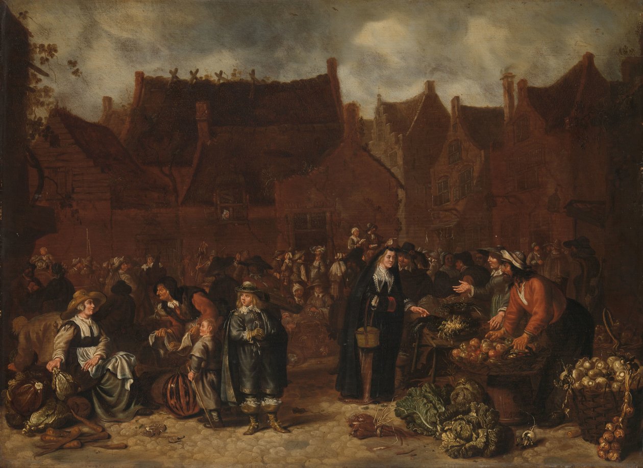 Vegetable Market by Sybrand van Beest