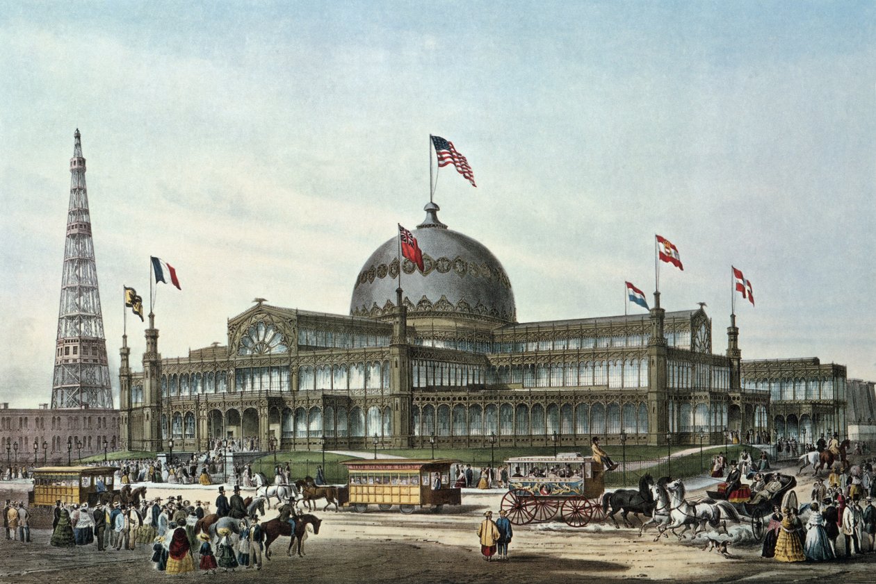 New York Crystal Palace, built for World Fair by Sydney Currie