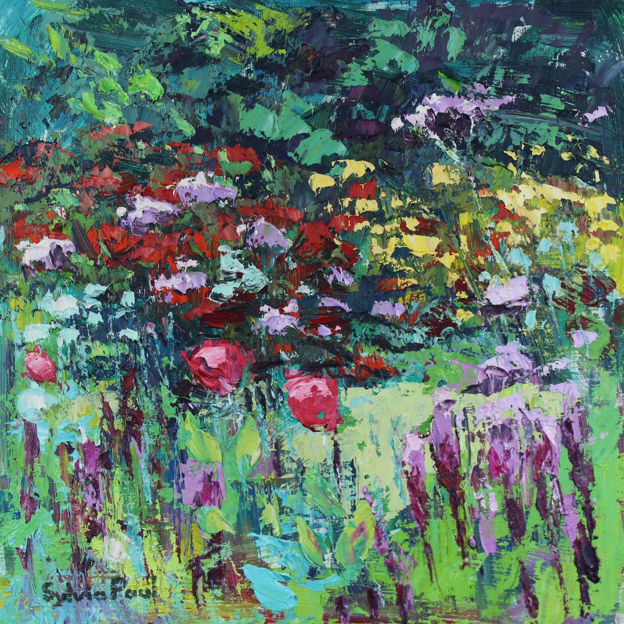 Poppies in the Garden, 2021 by Sylvia Paul