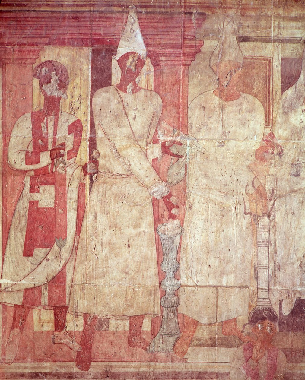 Scene of a sacrifice by Conon and his family, from the Temple of Bel, Dura Europos by Syrian