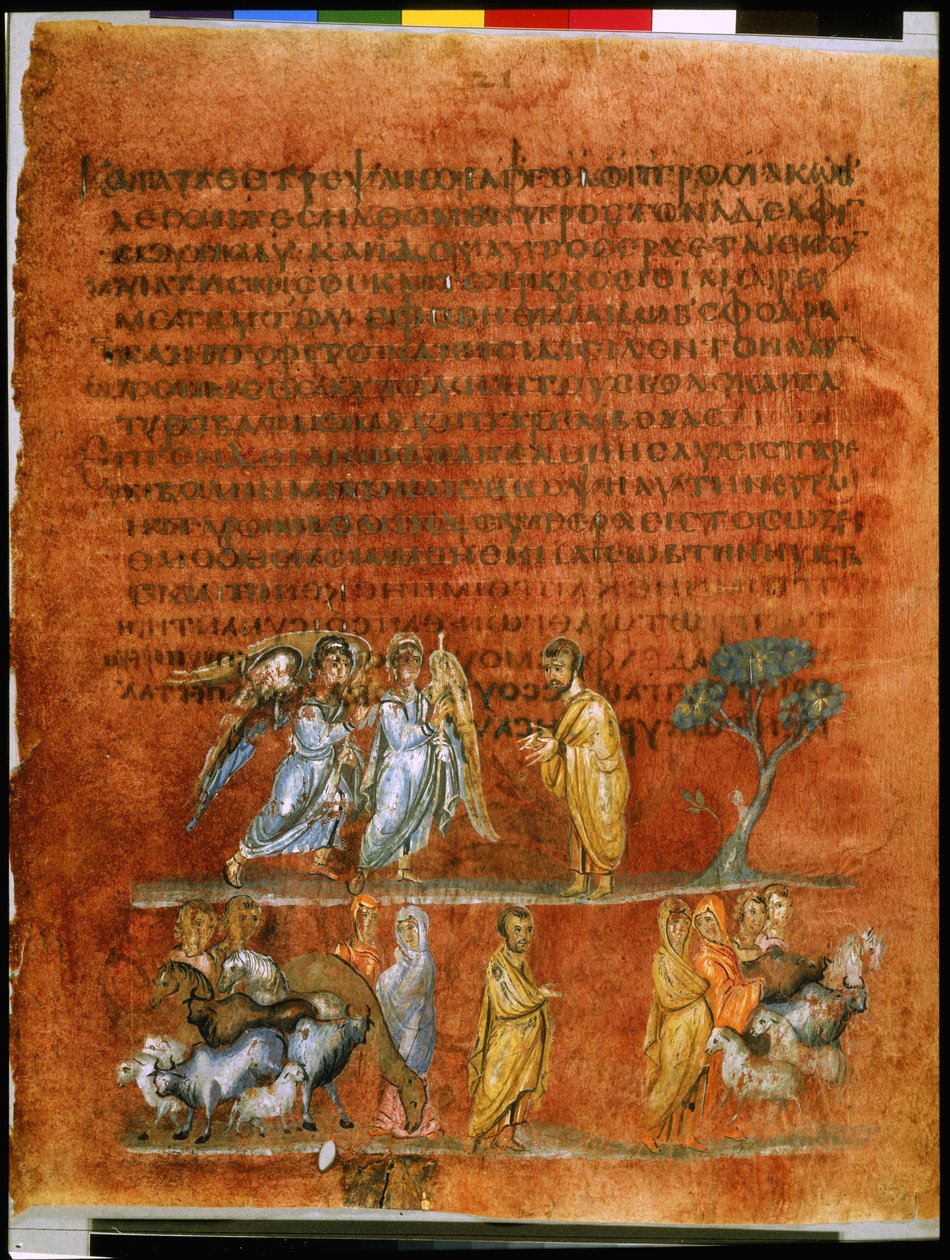 Two Angel Messengers Reporting Esau