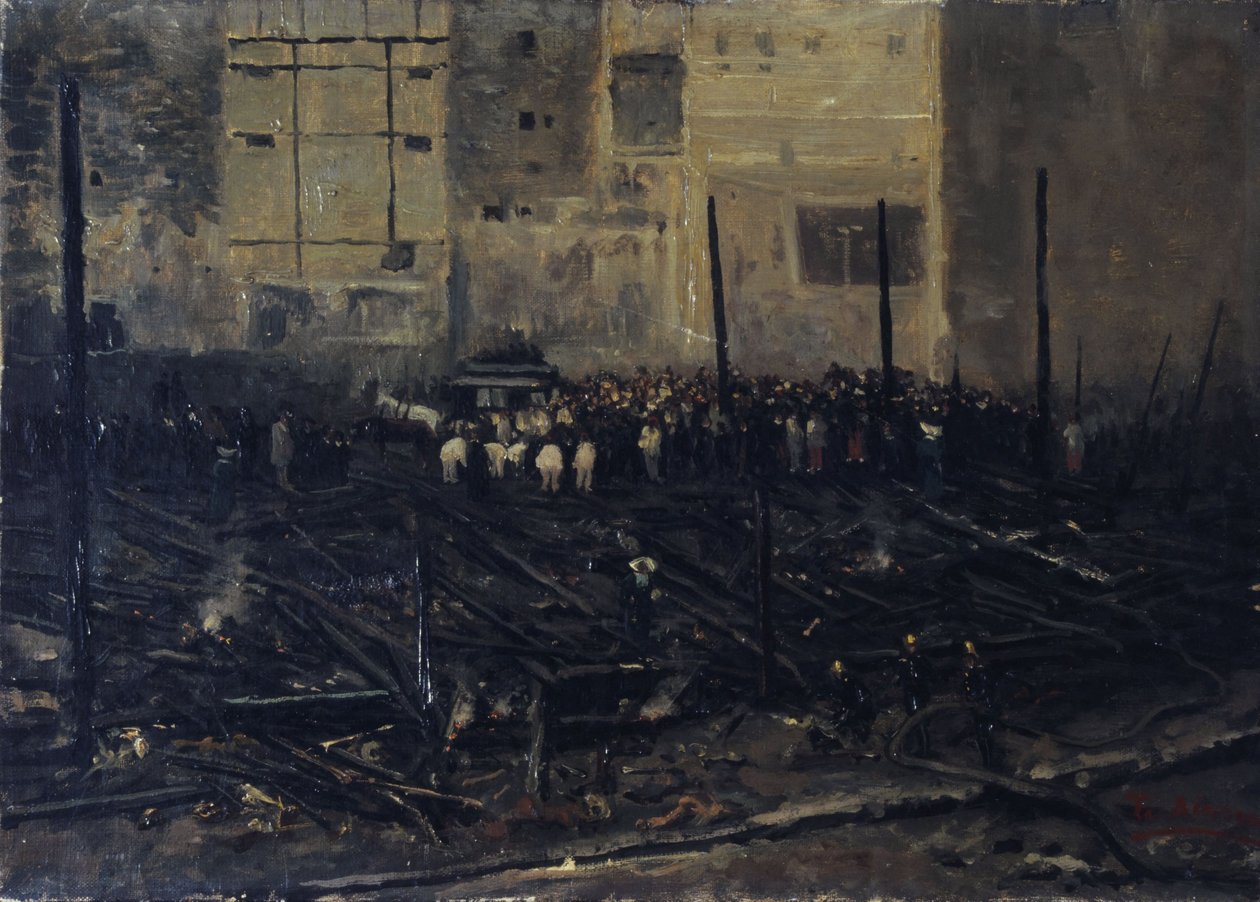 The Charity Bazaar after the Fire of June 4 by T. Bianco