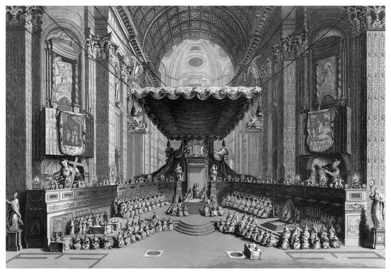 Canonization of Saints in St Peters Church, Rome by T. Brown