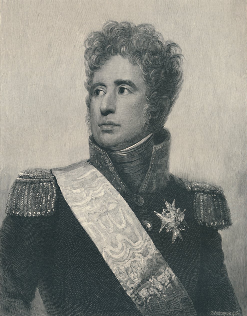 Jacques-Alexandre-Bernard Law, Marquis of Lauriston, c1810, 1896 by T. Johnson