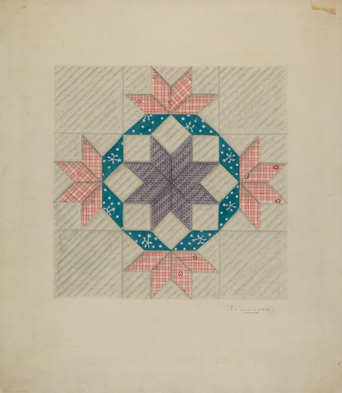 Patchwork Quilt Pattern by T. Joyce