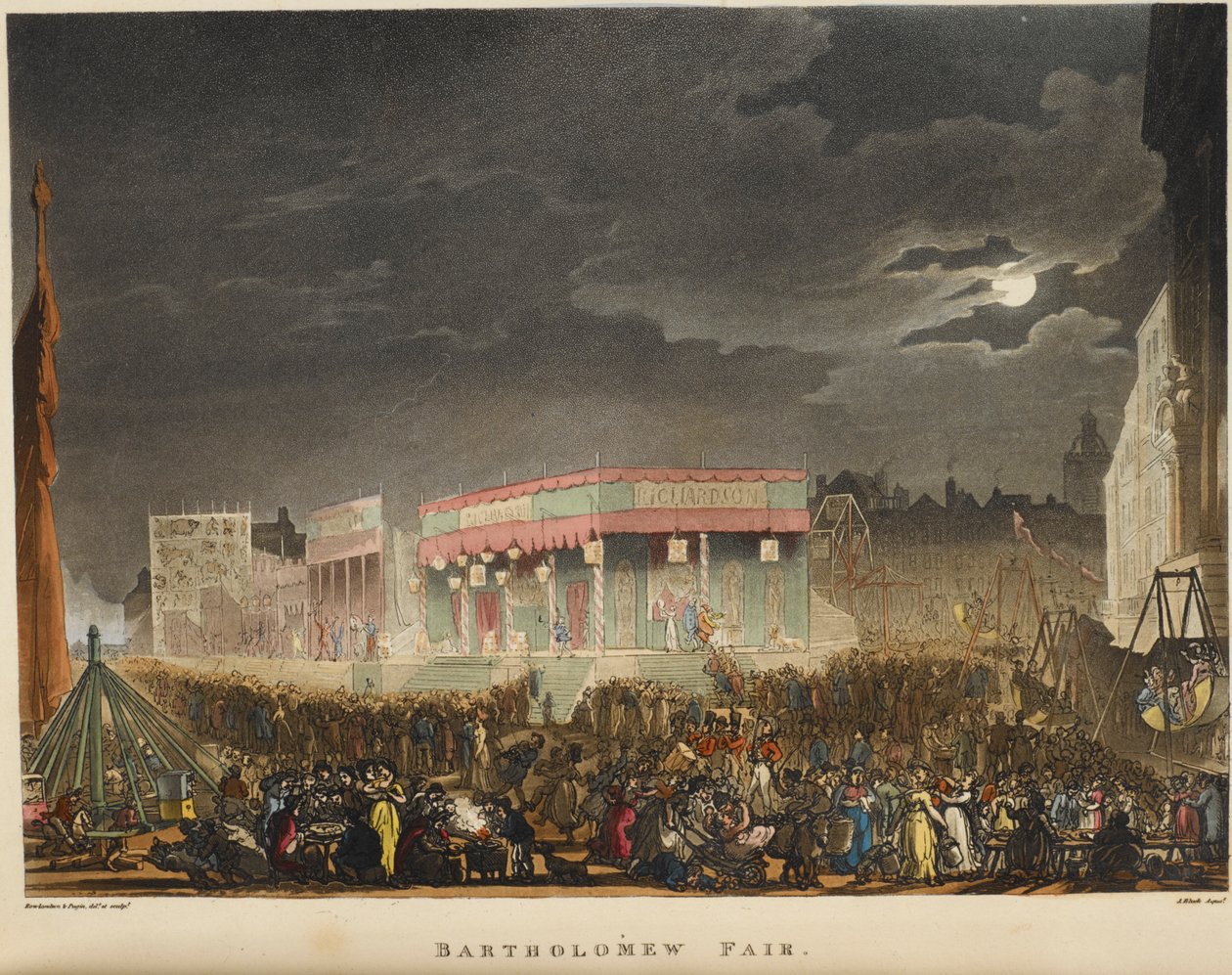 Bartholomew Fair by T. & Pugin A.C. (1762-1832) (after) Rowlandson