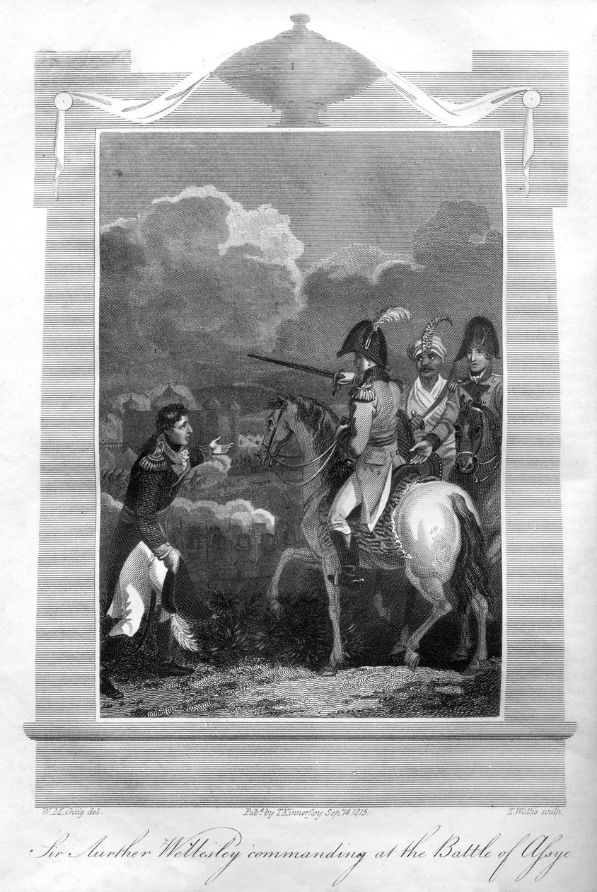 The Duke of Wellington Commanding at the Battle of Assaye by T. Wallis