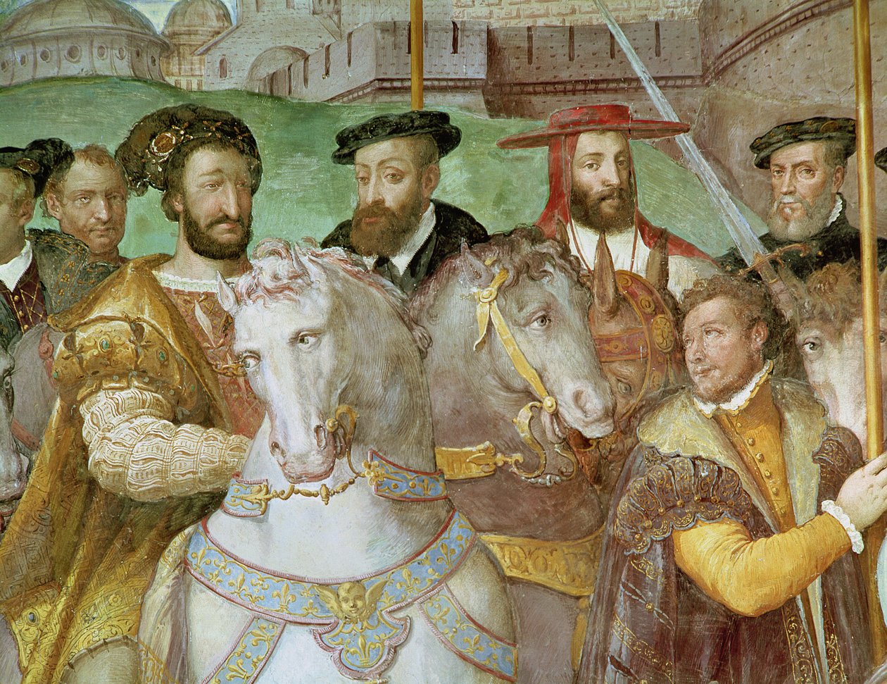 Detail from The Solemn Entrance of Emperor Charles V, Francis I and Alessandro Farnese to Paris in 1540, from the 