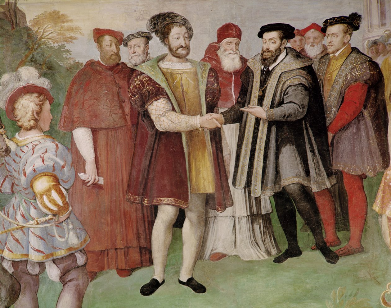 The Truce of Nice between Francis I and Charles V from the 