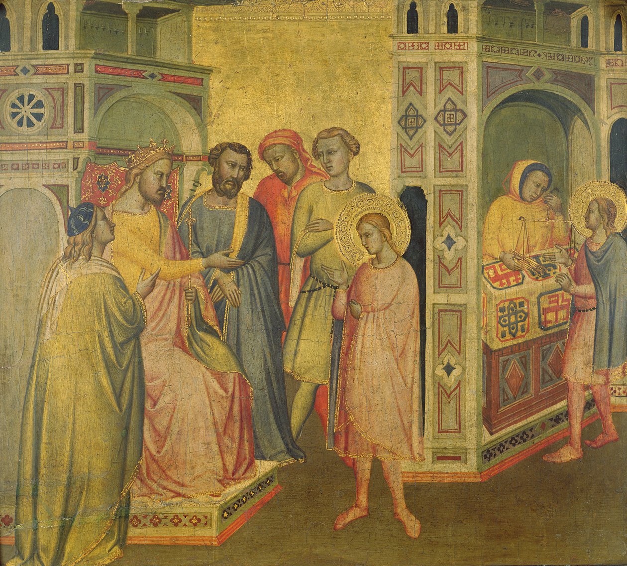St. Eligius before King Clothar by Taddeo Gaddi