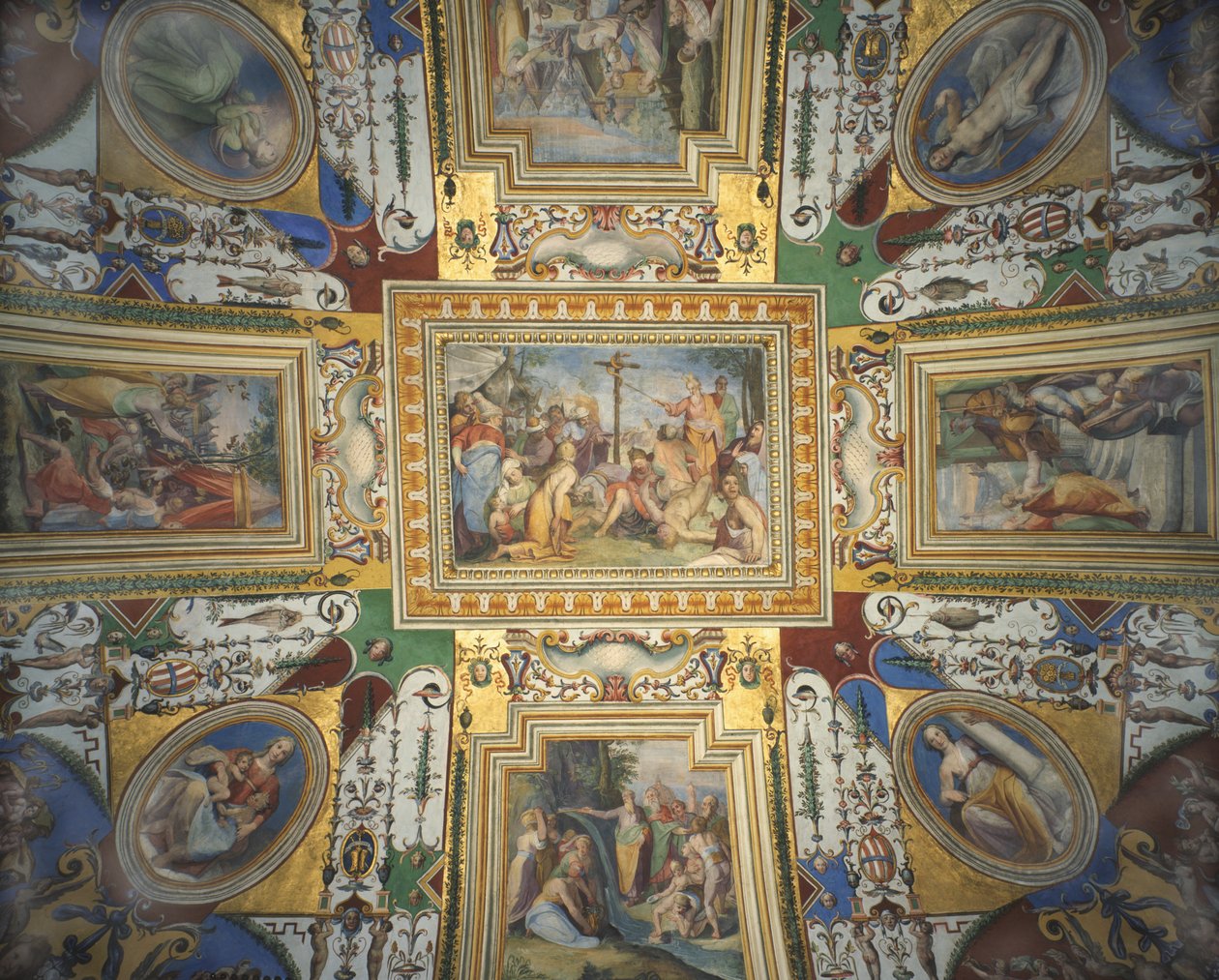 Frescoes on the Ceiling of the Alcove by Taddeo and Federico 1540 1609 Zuccari