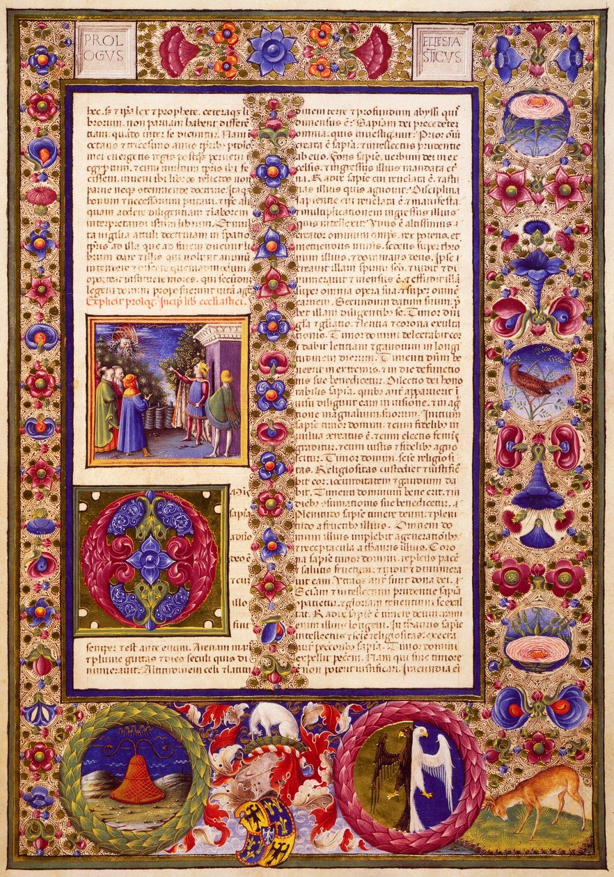 The Book of Sirach, from Volume I of Bible of Borso d
