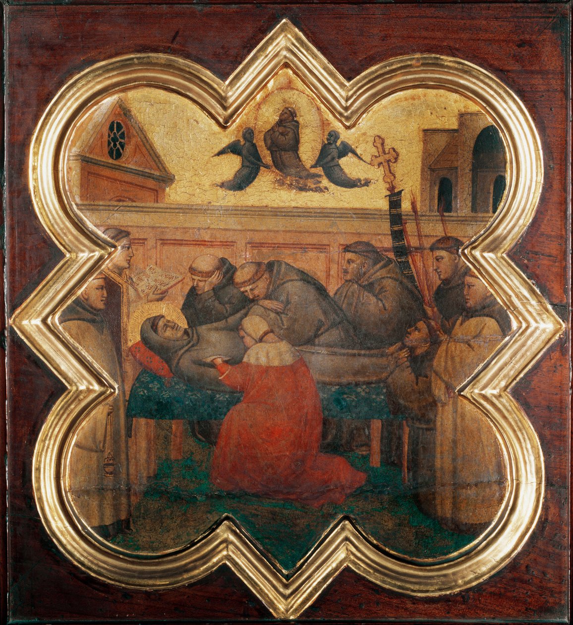 Life of St Francis: The Death of the Saint by Taddeo Gaddi