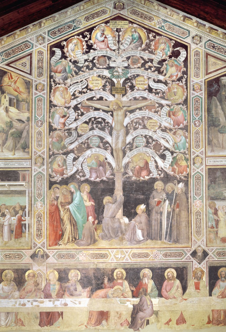 The Tree of Life and The Last Supper (detail) by Taddeo Gaddi
