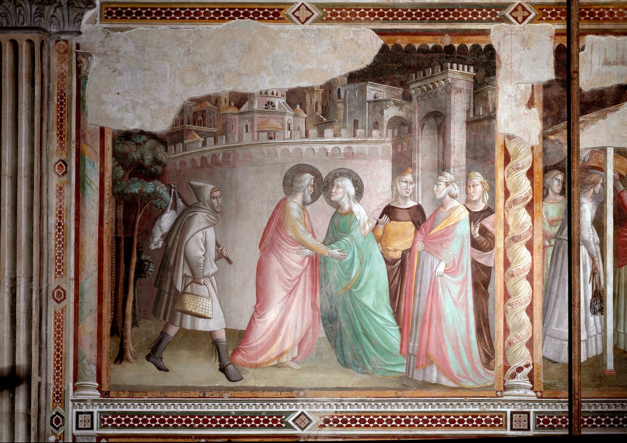 The Life of the Virgin: Meeting of Joachim and Anne at the Golden Gate by Taddeo Gaddi