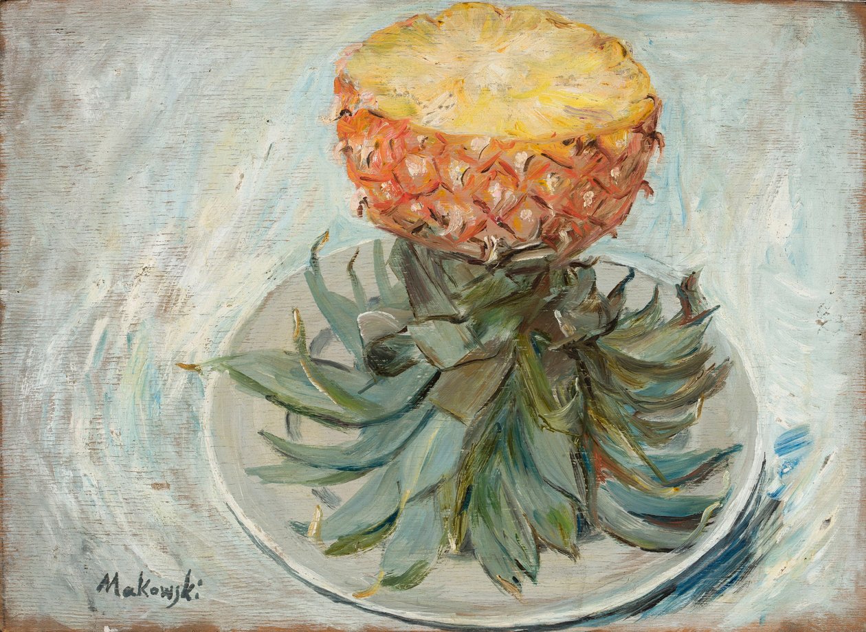 Pineapple on a Plate by Tadeusz Makowski