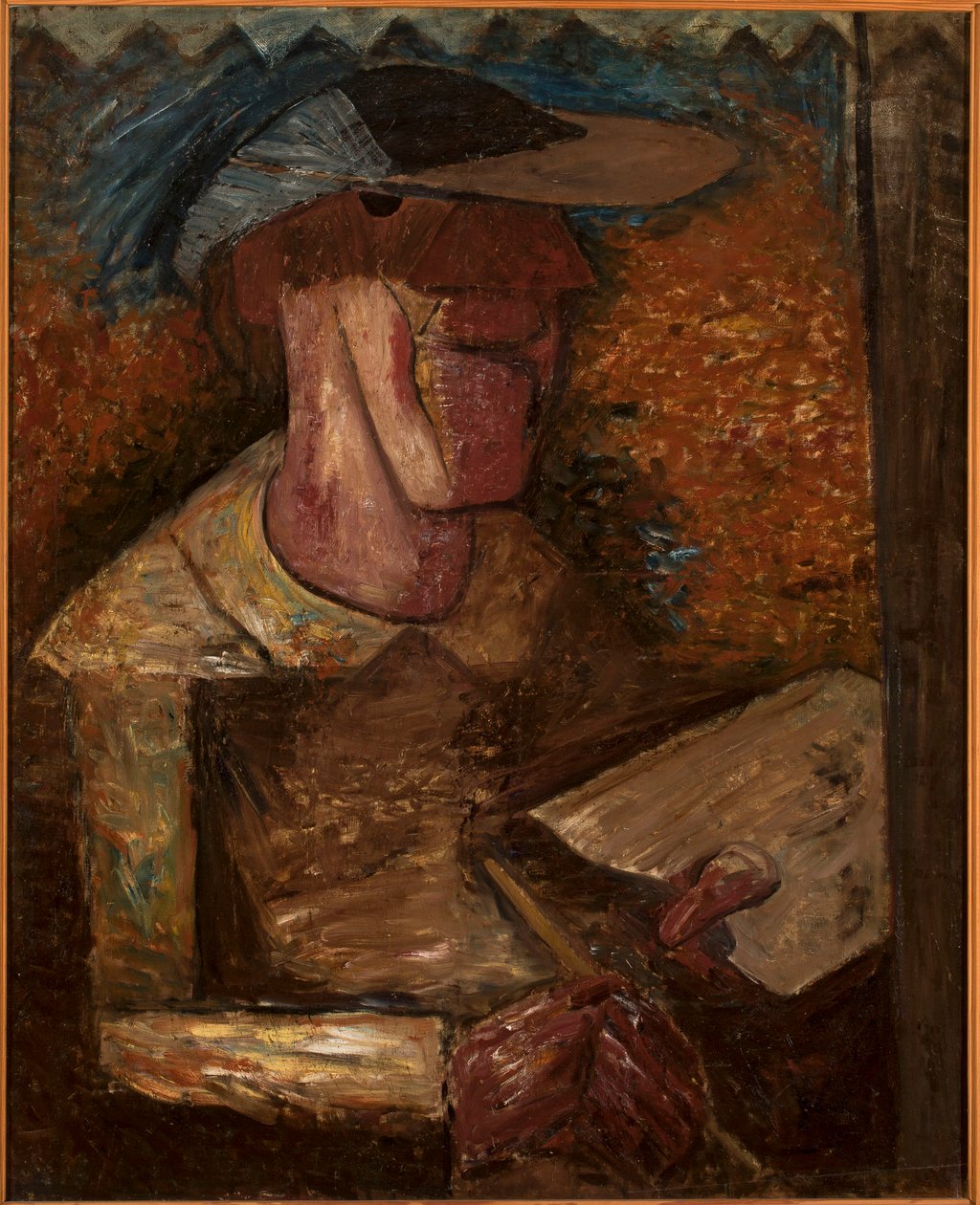 Self-Portrait with Palette by Tadeusz Makowski