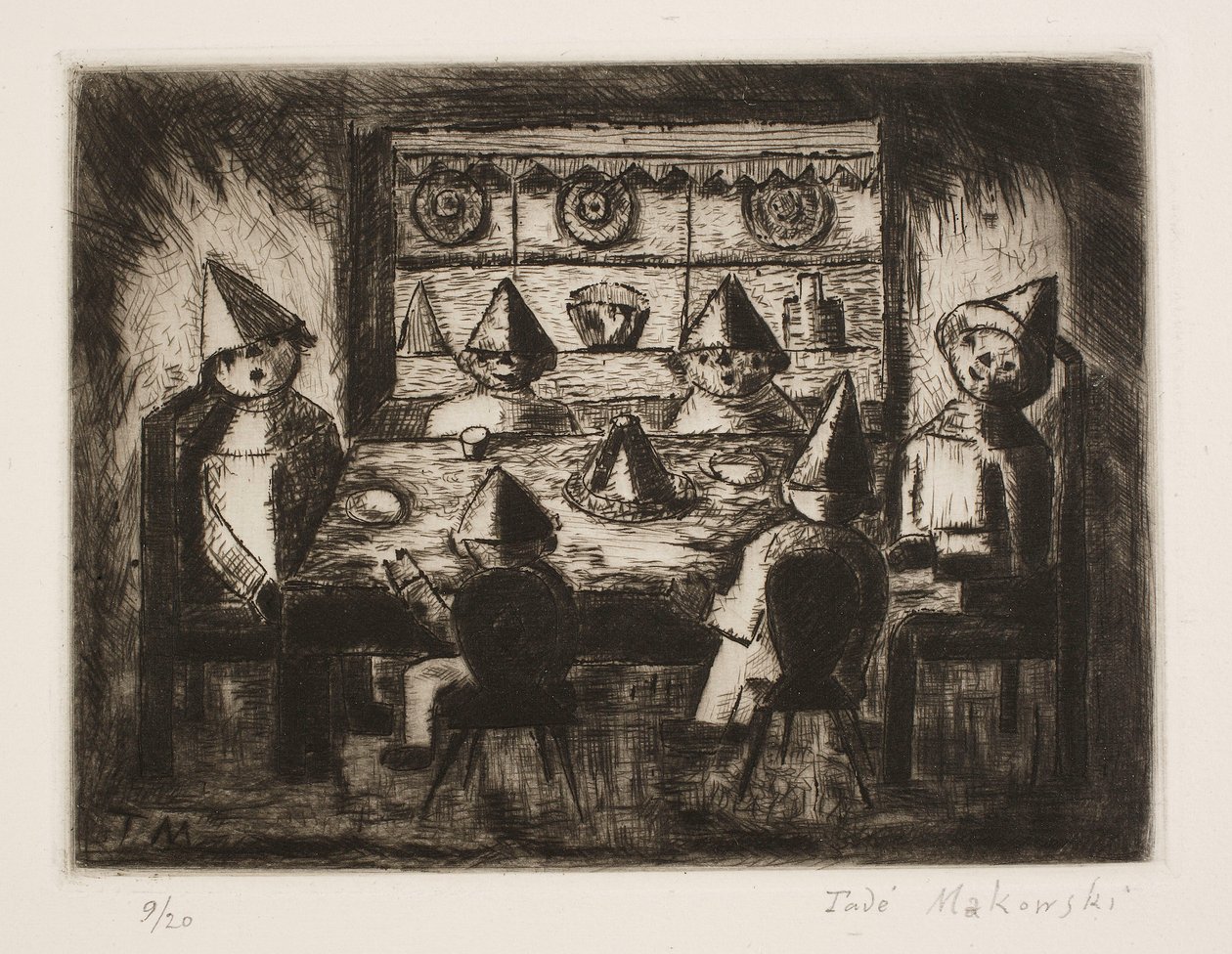 Children at the Table by Tadeusz Makowski