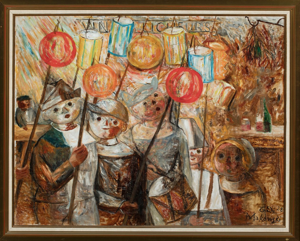 Children with Torches (The Torchlight Retreat) by Tadeusz Makowski