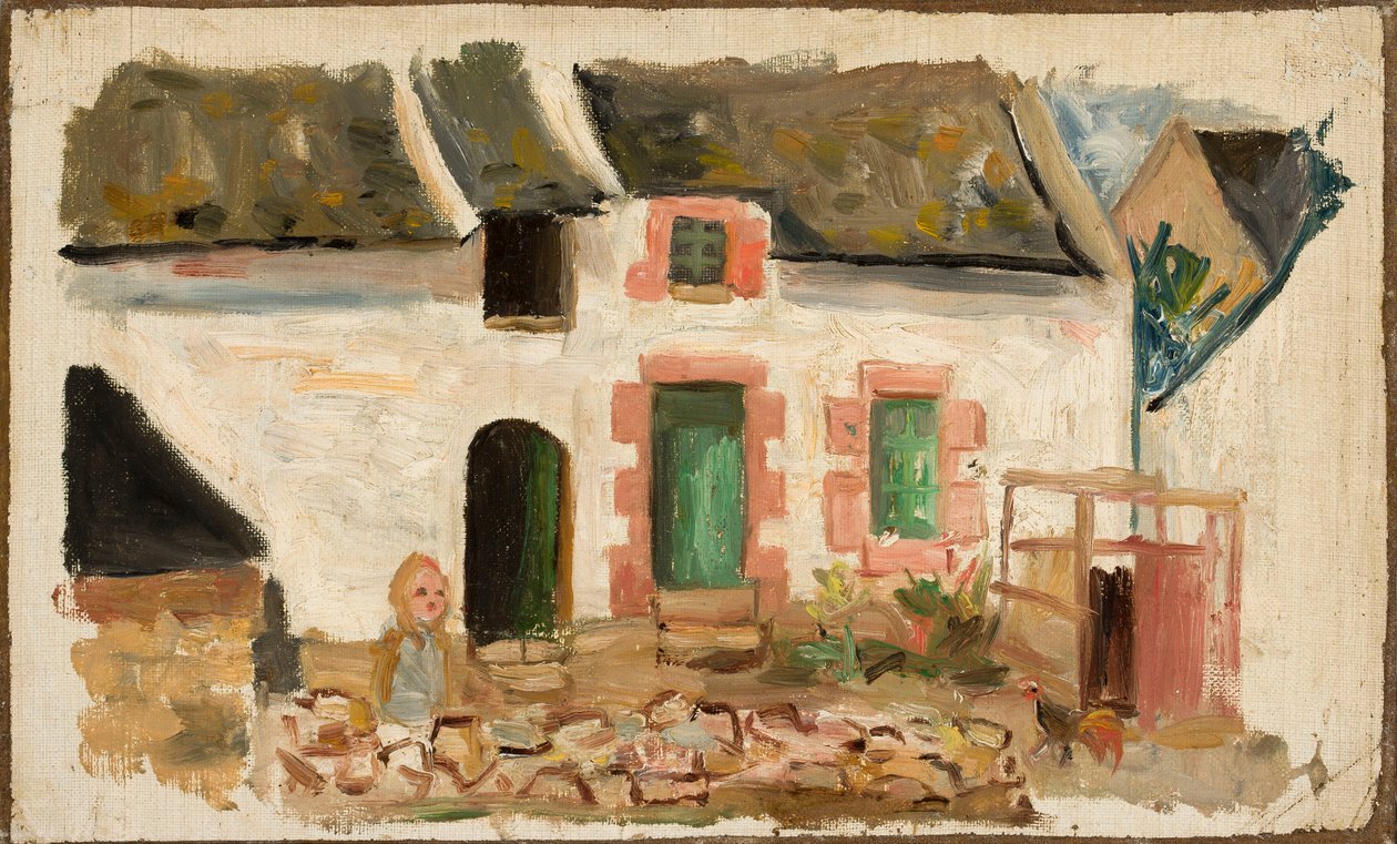 Child in Front of the House by Tadeusz Makowski