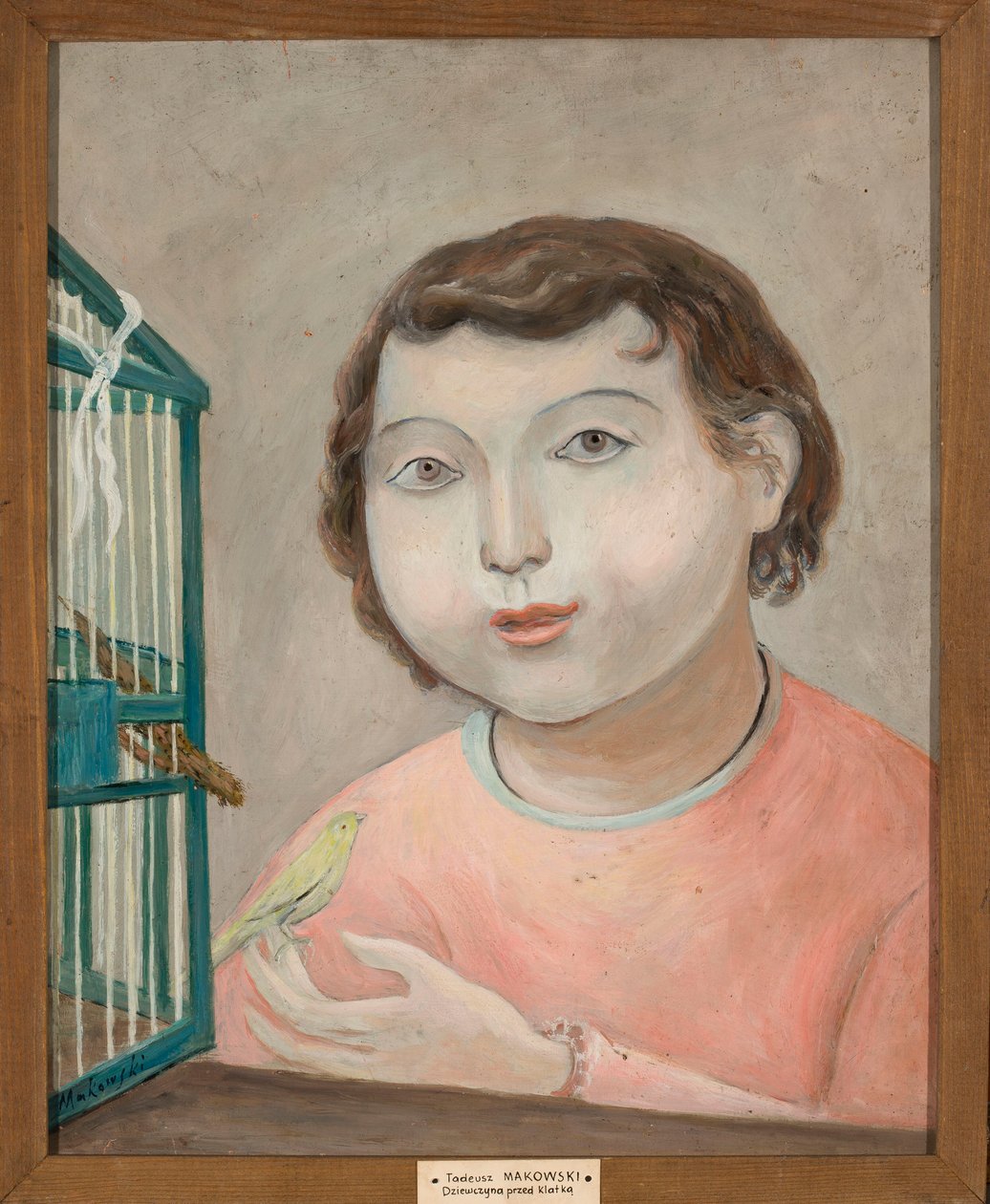Girl with a Canary by Tadeusz Makowski