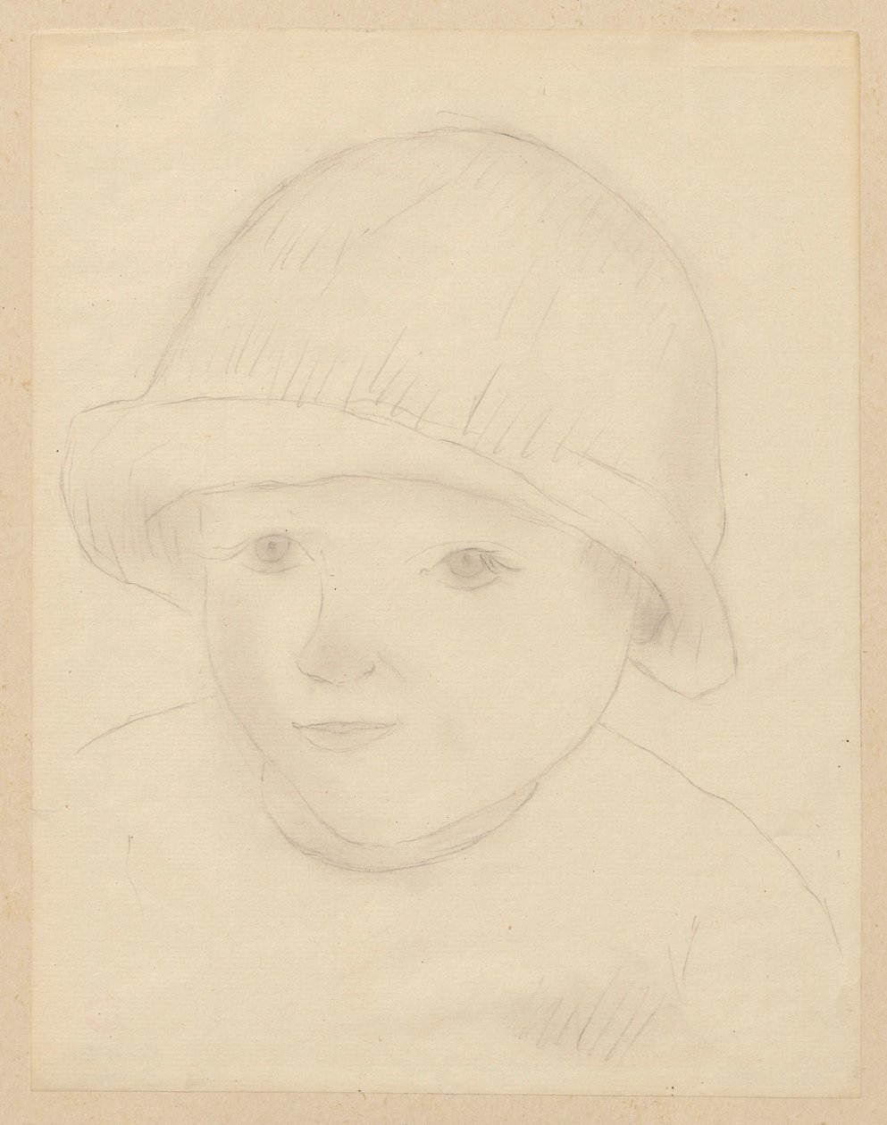 Head of a Child in a Hat by Tadeusz Makowski