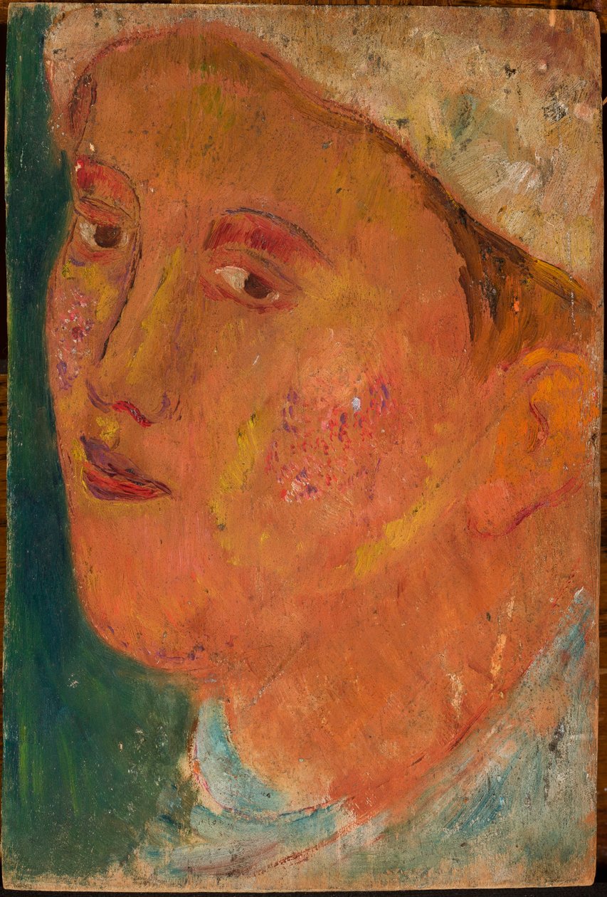 Head of a Girl in a Hat by Tadeusz Makowski