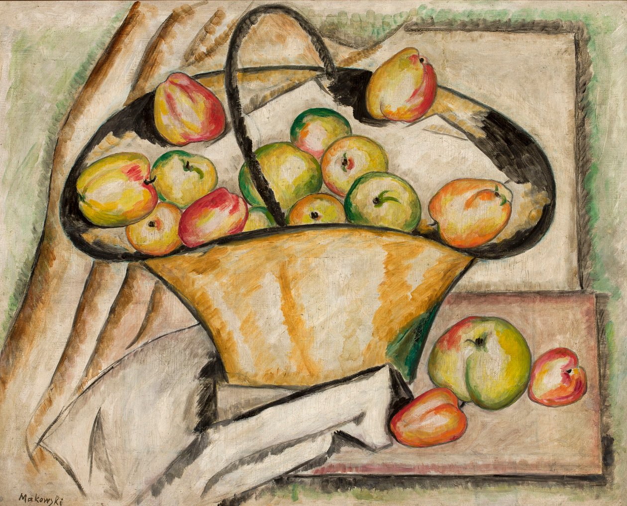 Basket with Apples by Tadeusz Makowski