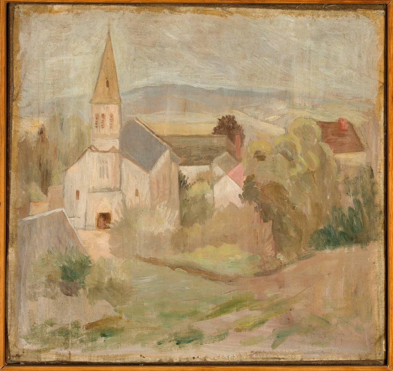 Landscape with a Small Church (La Comelle) by Tadeusz Makowski