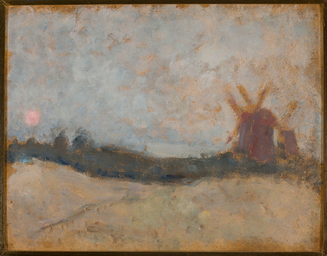 Landscape with Windmills by Tadeusz Makowski