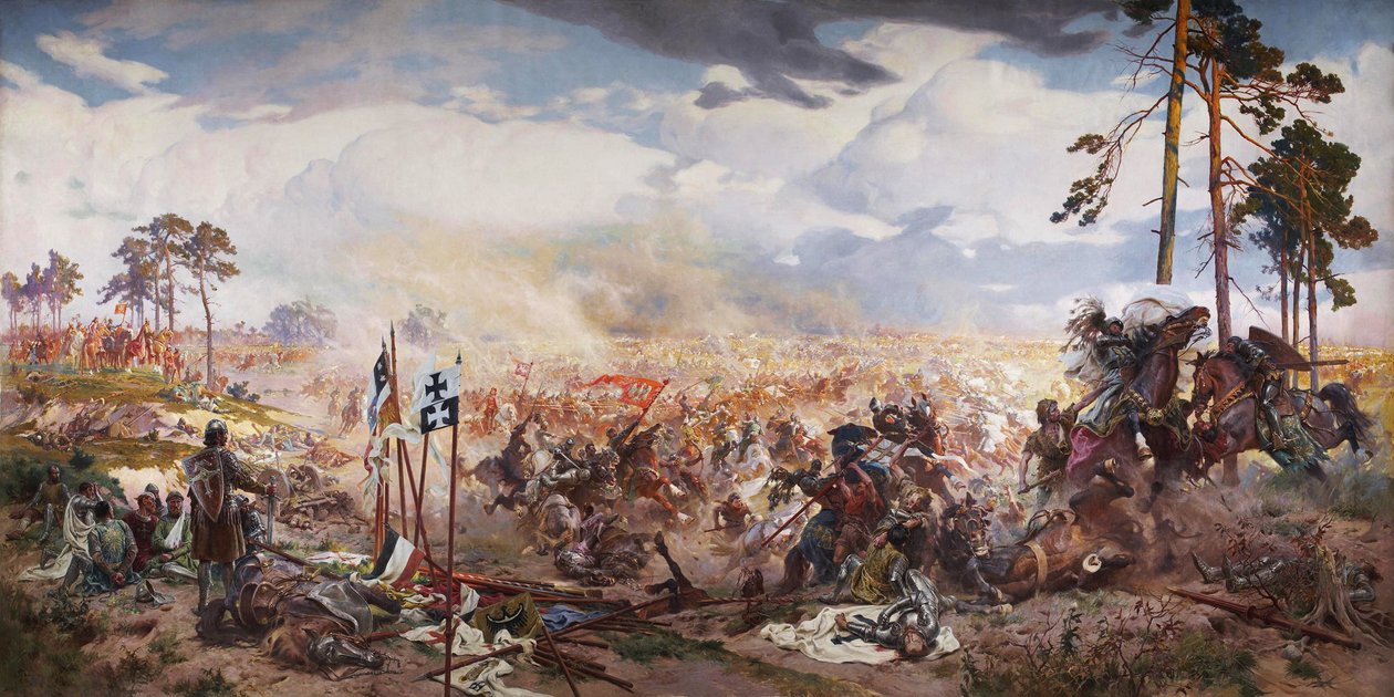 The Battle of Grunwald by Tadeusz Popiel