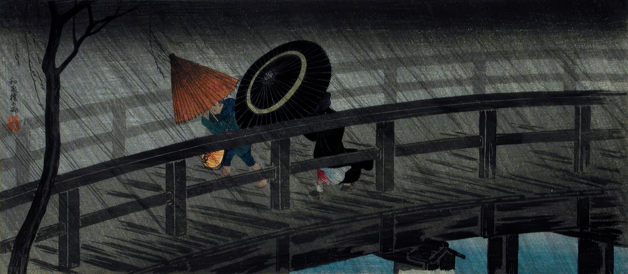 Rain on the Izumi Bridge by Takahashi Hiroaki