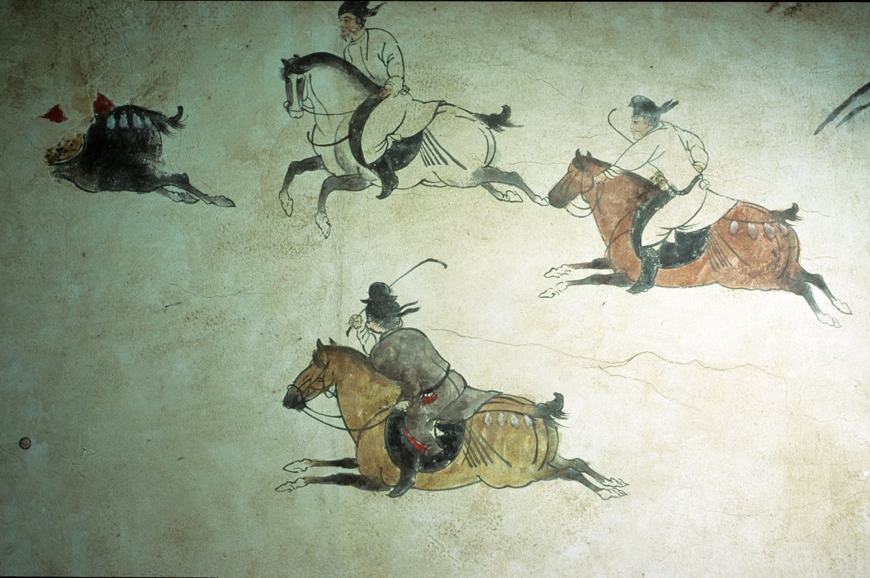 Tomb of Crown Prince Zhang, 2nd Year of Shenlong, Tang Dynasty by Tang Dynasty Chinese School