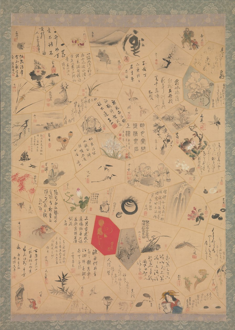 Miscellaneous Paintings and Calligraphy for the Third Year of the Bunsei Era, 1820 by Tani Buncho